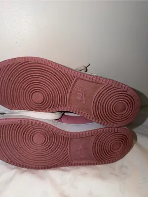 Nike Women's Pink and White Low-Top Sneakers thumbnail 7
