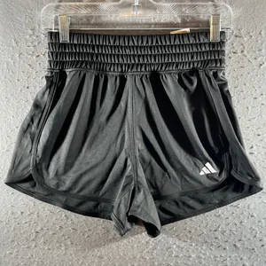 12 | NWT Adidas Pacer Knit High Athletic Running‎ Workout Shorts Grey Womens XS thumbnail 1