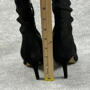 Bella‎ Vita Woman Size-8N ~ Danielle Leather Suede Black Slouch Ankle Booties thumbnail 7