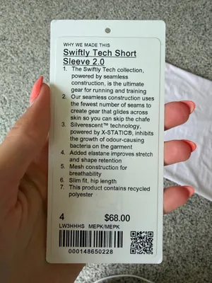 Lululemon light pink swiftly short sleeve thumbnail 5