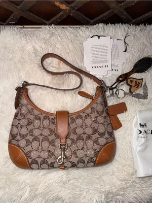 Coach Hampton Hobo jacquard Shoulder Bag thumbnail 4