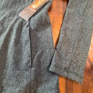 Kyodan Outdoor Womens Herringbone Quarter Zip Pullover Grey Large NWT Gray thumbnail 7