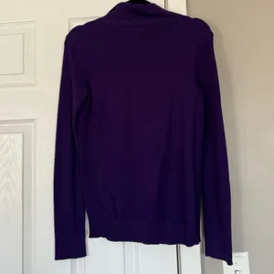 Ralph Lauren Vintage Womens Full Zip Sweater Logo Patch Purple Preppy thumbnail 7