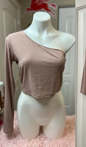 Shorts and top two piece set Tan Size L thumbnail 1