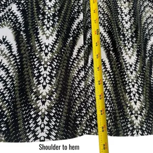 Y2K Seductions by Sirens Geometric‎ Print Maxi Dress Coastal Travel Resort XS thumbnail 12
