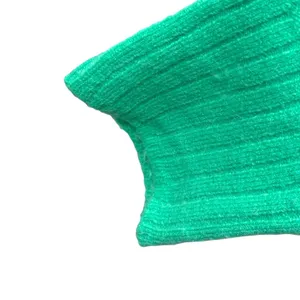 J.Crew Women's XS‎ Green Merino Wool Alpaca Rib Knit Mock Neck Sweater Fall Cozy thumbnail 3