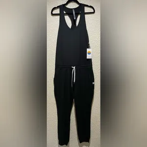 Vuori NWT Lux Black Sleeveless Jumpsuit Size M Jogger bottom thumbnail 5