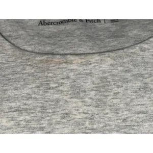 Abercrombie & Fitch Heather Gray Grey Cotton Crew Neck Long Sleeve Bodysuit Sz M thumbnail 5