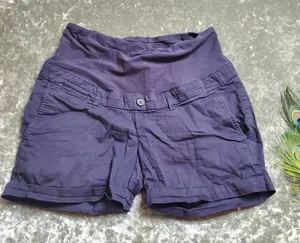 H&M‎ Maternity Navy Shorts thumbnail 1