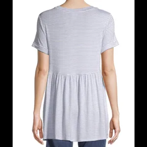 Time and Tru Womens Striped Maternity Smock Top Size Large 12-14 New thumbnail 6