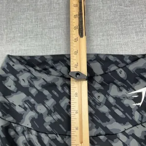 Gymshark Leggings Womens Small Black Camo Ankle Skinny Yoga Running Gym Pants thumbnail 4