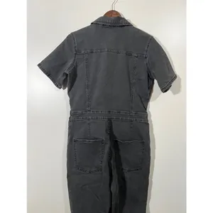 Aerie Denim Jumpsuit in Charcoal Gray Utility Size Large thumbnail 9