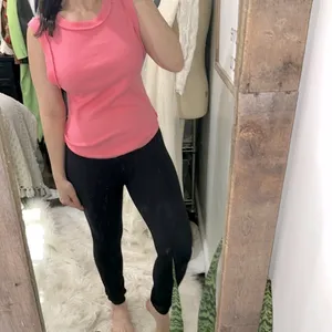 We the free pink ribbed tank top size extra large thumbnail 2