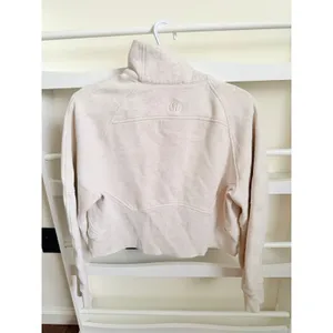 Lululemon Scuba Oversized Half Zip Hoodie Beige Hardware XS/S thumbnail 4