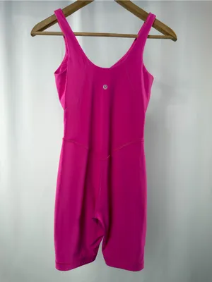 lululemon Align Bodysuit Romper 8" in Pink‎ Flare Size 2 thumbnail 7