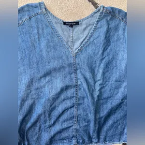 Denim Blue Women's Top Size L thumbnail 4