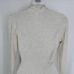 Lululemon Radiant Long Sleeve‎ Wrap Top Size 2 Heathered Beige Thumbholes Active thumbnail 7
