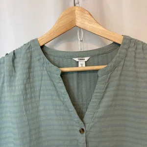 Sonoma Small Womens Dress Teal Green Blue Button V-Neck Short Dolman Sleeve Mini thumbnail 5