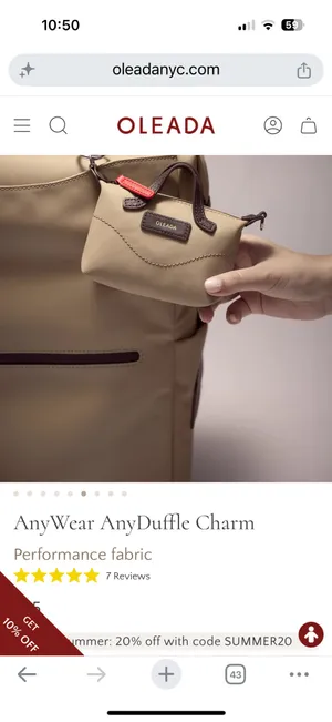Oleada Mini Bag bag charm Tan thumbnail 3