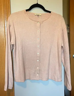 Madewell Pink cardigan thumbnail 1