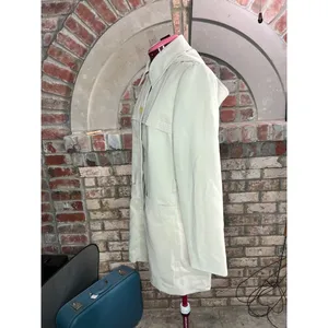 Trench coat short button off hood Tan Size M thumbnail 4