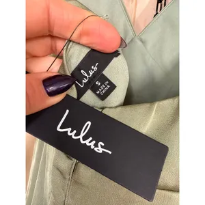 NWT Lulus Elegant Confidence Sage Satin Flutter Sleeve Cutout Maxi Dress Size S thumbnail 8