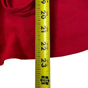Monteau Red Peplum Blouse Women's Top Size Small | 13-10 thumbnail 7