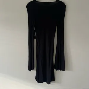 NWT lulus black flowy dress thumbnail 5