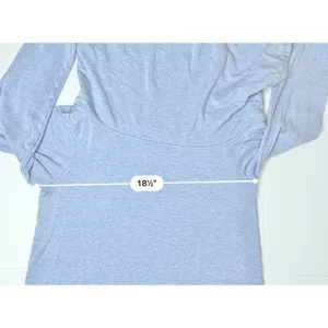 Lilly‎ Pulitzer 28247 Belinda Pullover Modal Heather Blue LARGE Shawl Neck Soft thumbnail 6