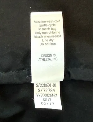 Athleta Dunes Eyelet Tank Top Women Small Black Tassel Tie Halter Boho Lace thumbnail 10
