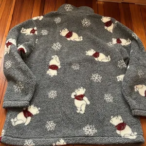 Vintage The Disney Catalog Winnie the Pooh Sherpa 1/4 Sweatshirt Sz S thumbnail 7