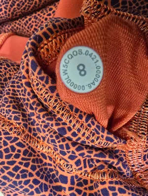 {8} Lululemon Wunder Under Train HR Crop Crackle Glaze Vintage Orange Larkspur thumbnail 14