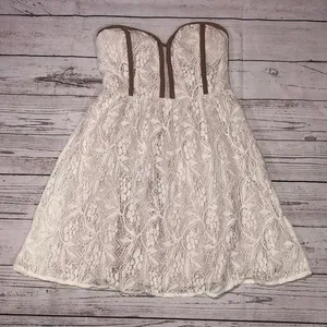 Pins and needles strapless dress Brown Size XS thumbnail 1