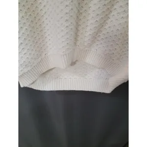 NWT Womens Gap Cream Off White Metallic Pullover Wool Sweater XS BB25 (1) thumbnail 3