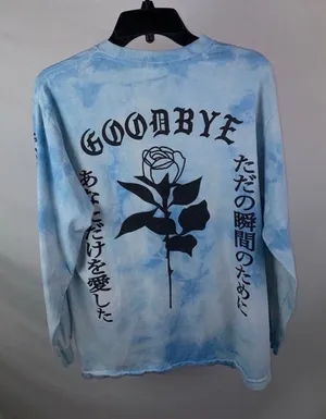 Printed Long Sleeve Blue Size M thumbnail 1