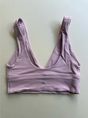 Lululemon Align V Neck Bra in Pink Peony thumbnail 2