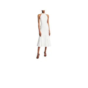 Milly Penelope Open Back Midi Dress Size 2 thumbnail 2