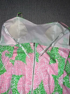 Lilly Pulitzer Dress Pink and green thumbnail 10