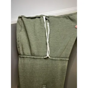 Aerie Romper Womens Medium Green Henley Sleeveless Drawstring Pockets Casual thumbnail 5
