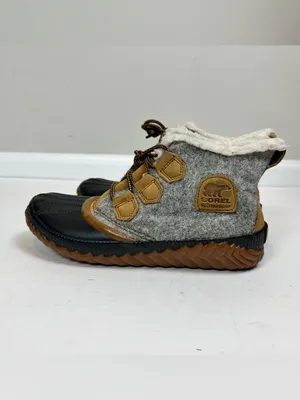 Sorel Out N About Plus Fleece Quarry Waterproof Duck Ankle Boots Size 7.5 thumbnail 2