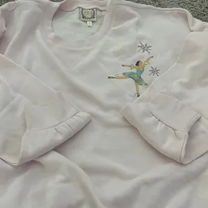 Truself Women's Pink Holiday Graphic Sweater thumbnail 11