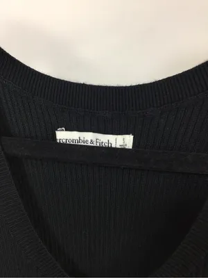 Abercrombie & Fitch Elevated Knit Cutout Midi Knit Dress Black Size Small thumbnail 4