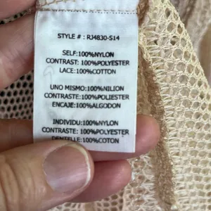 Ryu Women's Open Knit Longline Lace Trim Cardigan Color Blush Size S. NEW thumbnail 10