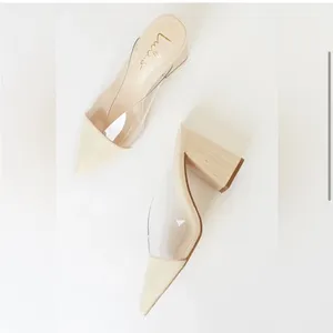 Shilo Light Natural Nude Suede Pointed-Toe Pumps NWT thumbnail 4