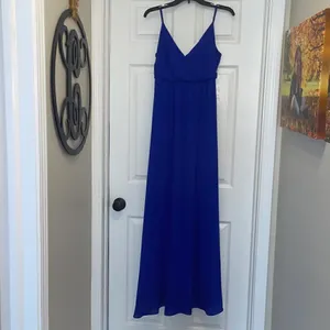 Lulu’s On the Silver Screen Royal Blue Maxi Dress thumbnail 4