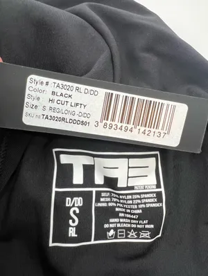 NWT TA3 hi cut Lifty black‎ sz S D/DD thumbnail 4