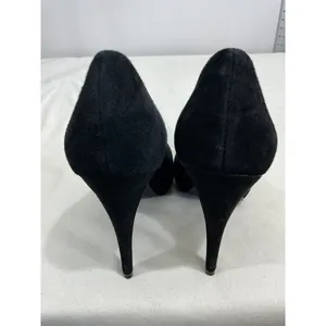 Womans Nine West Swankyo Black Suede Slip On Stiletto Pumps Size 9.5 M thumbnail 5