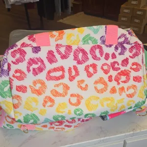 Colorful Leopard Print Tote Bag Pink thumbnail 4