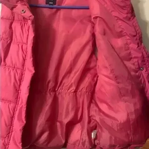 Gap Pink Puffer‎ Vest Wonen's Size Medium thumbnail 6
