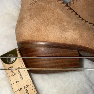 Jack Rogers Womens Suede Scalloped Trim Ankle Booties Brown Size 8.5 thumbnail 14